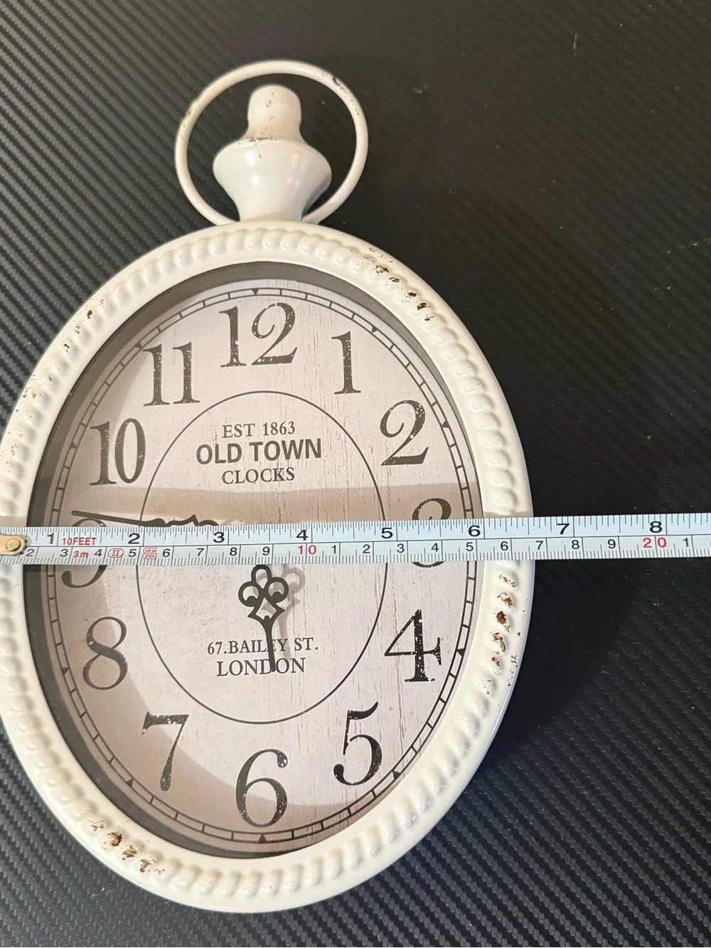 Vintage Old Town Clocks London Pocket Watch Style Wall Clock Rustic Decor
